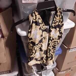 NEW ! Women Sire One Pcs MultiColor Floral Swimsuit Size M/L